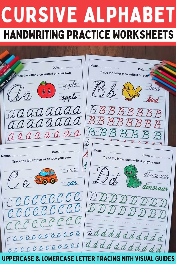 Cursive Alphabet Handwriting Practice: Fun Ways to Build Handwriting Skills